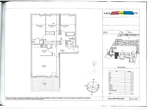 A VENDRE à AVIGNON FACE REMPARTS ( 84000 ) : APPARTEMENT 4 pièces - TERRASSE - PARKING - RESIDENCE RECENTE - 8