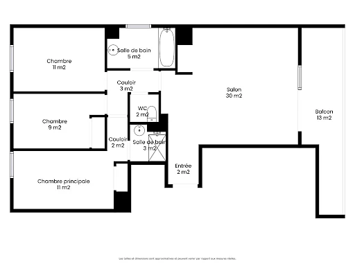 Appartement neuf  - Terrasse - 3 chambres - Proche remparts - - 12