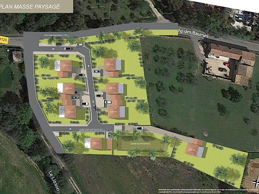 Terrain constructible 510 m² viabilisé - Aigaliers (10 min Uzès) - 2